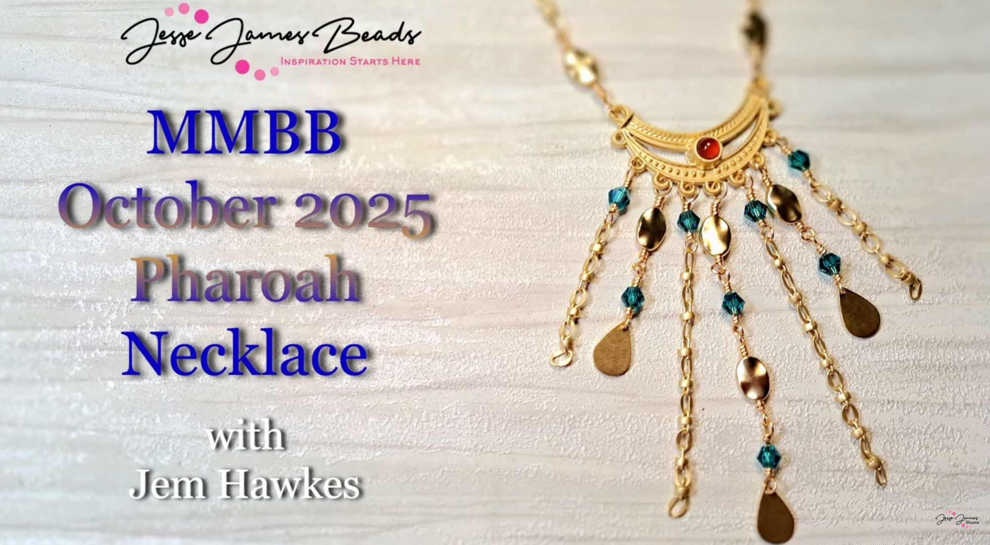 October 2025 -  DIY Wire-Wrapped Pharaoh-Inspired Necklace