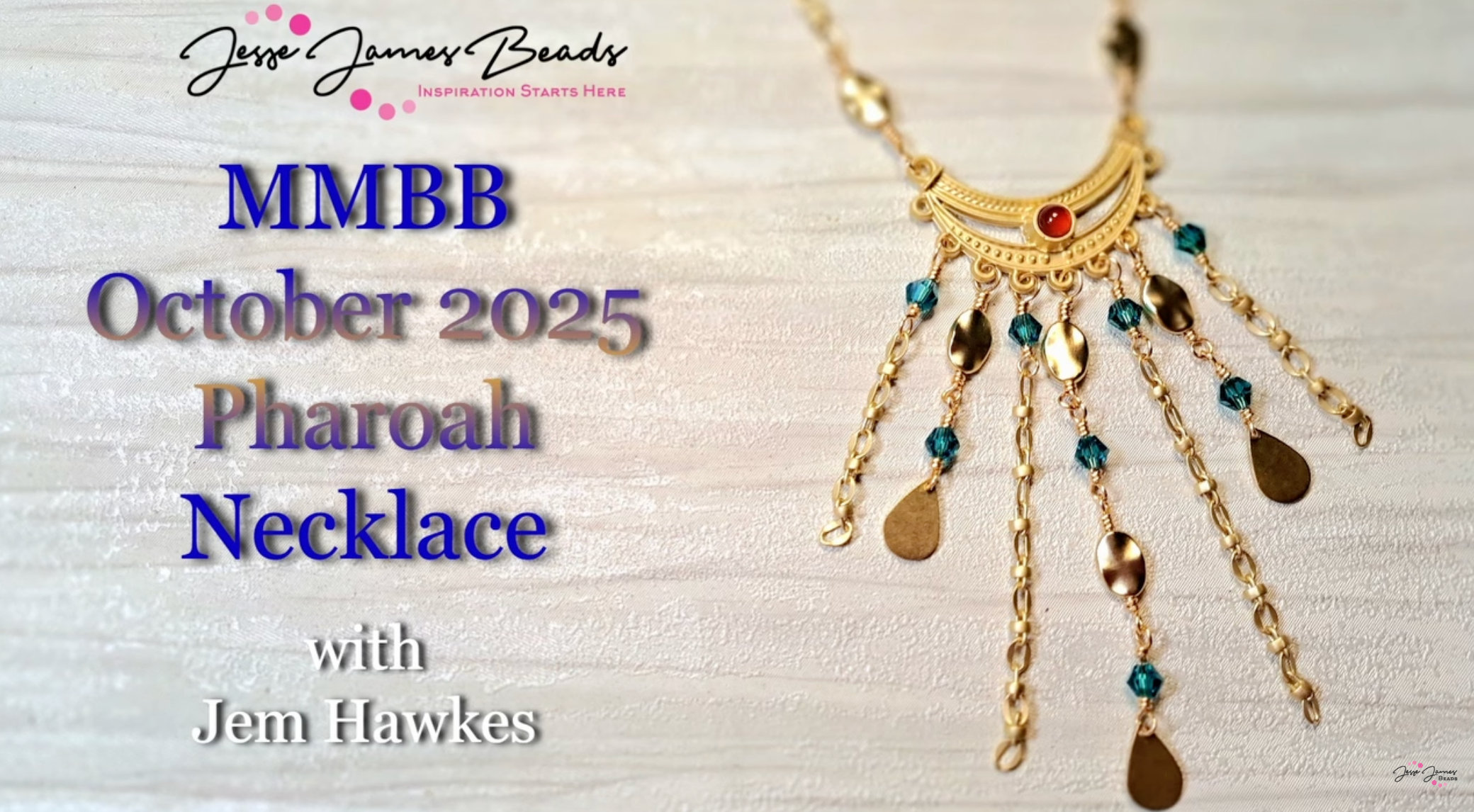October 2025 -  DIY Wire-Wrapped Pharaoh-Inspired Necklace