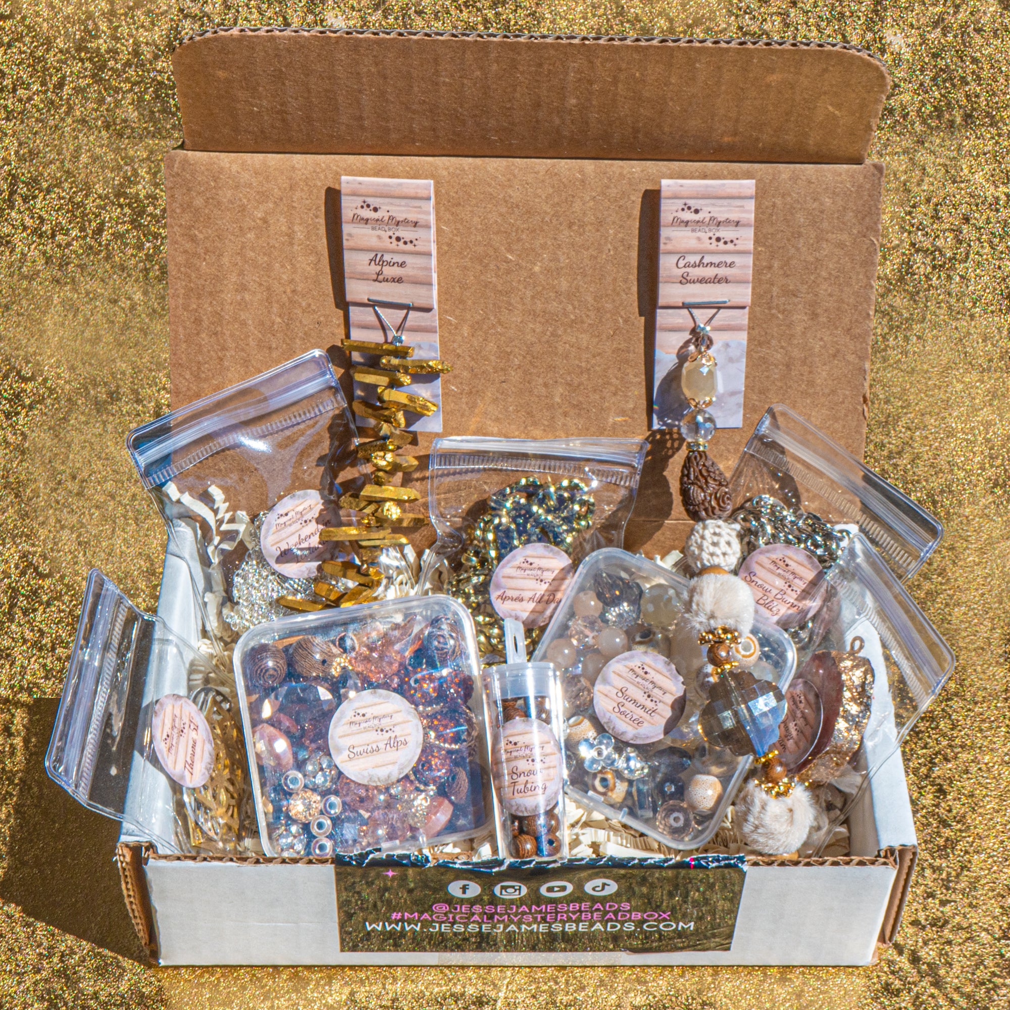 Cashmere & Crystal - January 2026 Magical Mystery Bead Box