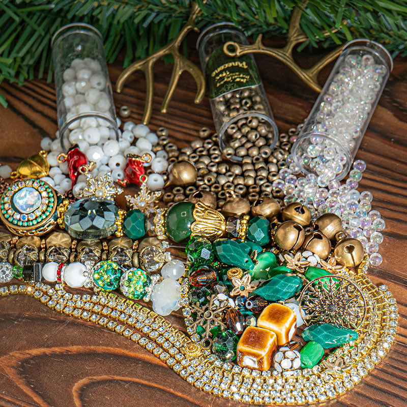 Evergreen - November 2025 Magical Mystery Bead Box